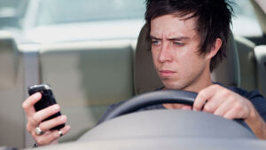 How often teenagers speed and text behind the wheel