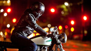 How can you determine if a motorcycle helmet is unsafe